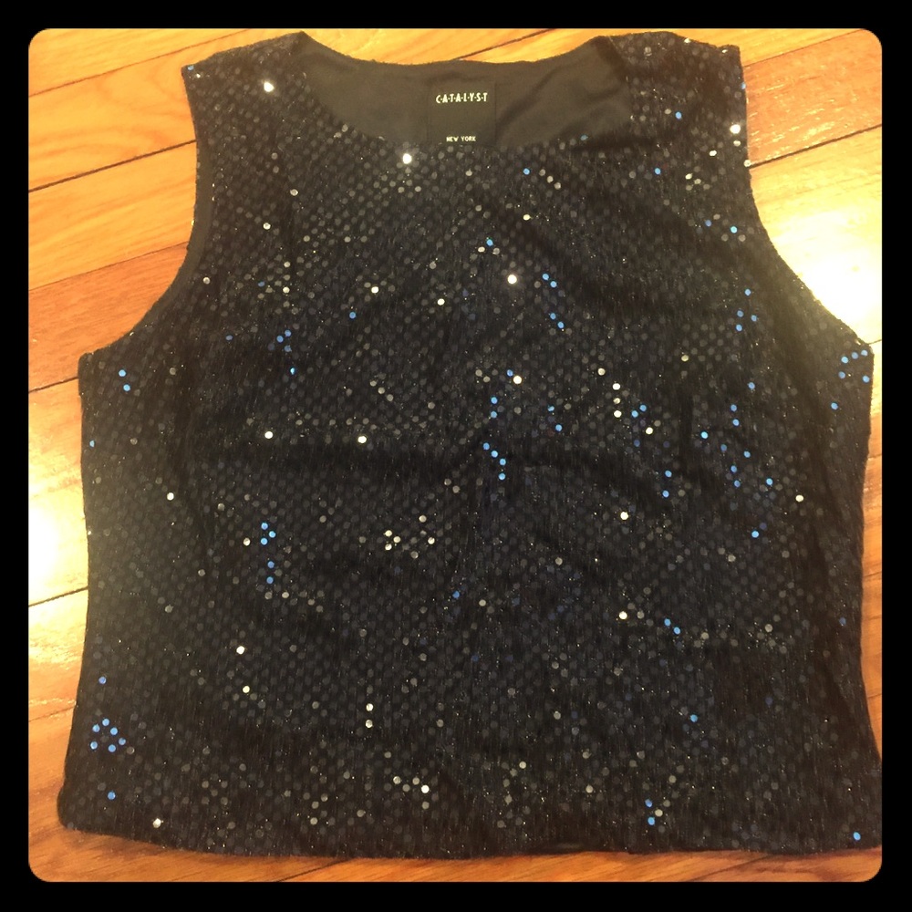 Catalyst sequin sleeveless shirt